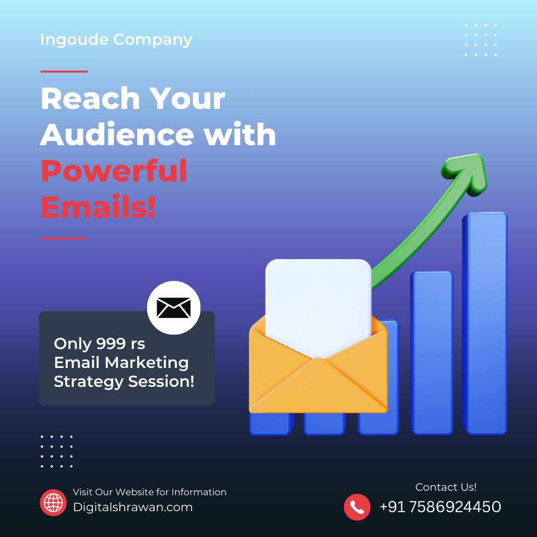 Black and Red Email Marketing Campaign Services Instagram Post