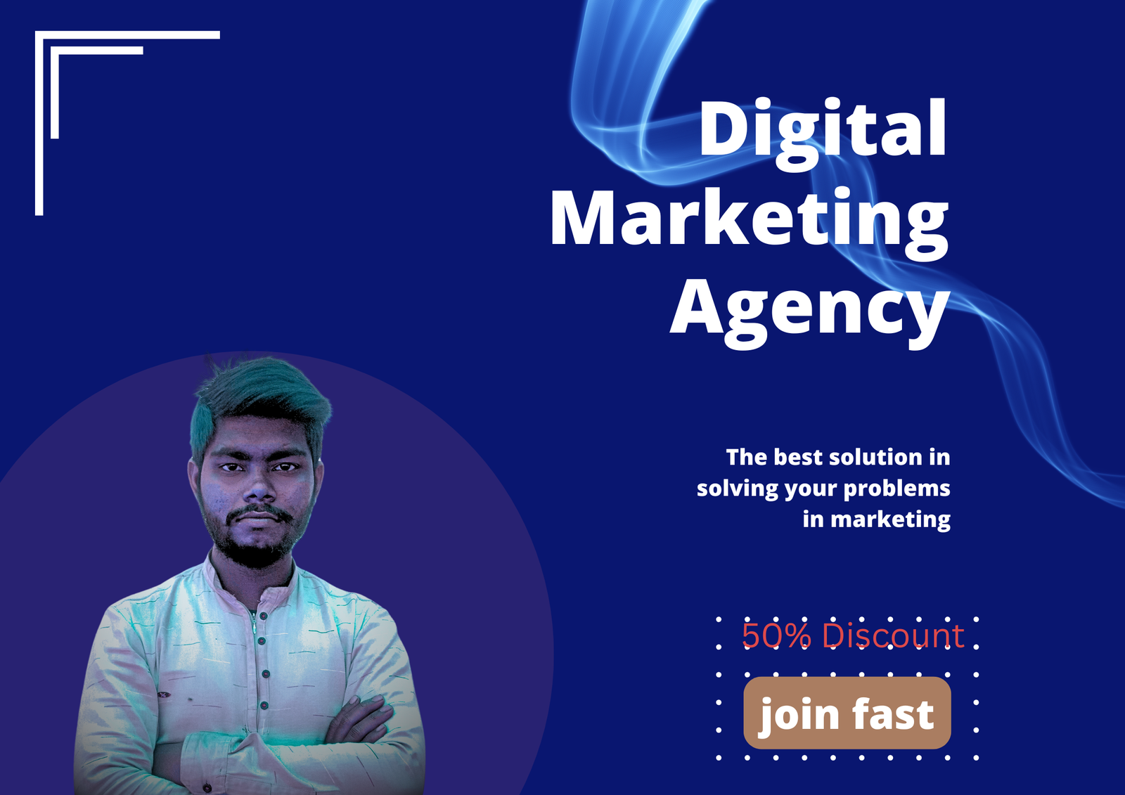 brown digital marketing (Poster (Landscape))